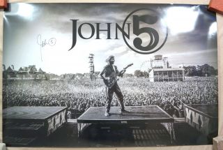 John 5 Autograph – Hellfest Hand Signed 24x36 Poster