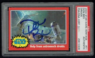 Don Bies Signed Autograph Auto 2004 Topps Heritage Stars Wars Card Psa Slabbed