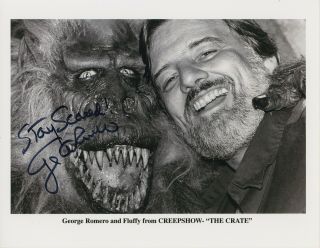 George A Romero Hand Signed 10x8 Photo Creepshow Horror