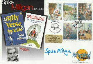 9 Sept 1997 Enid Blytons Famous Five Fdc Hand Signed By Spike Milligan Shs A