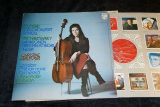 Dvorak Tschaikovsky Cello Christine Walevska A Gibson Philips Nm Lp