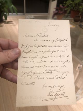 Autograph Letter Signed By John Tyndall 19thc British Scientist