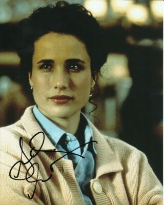 Andie Macdowell Signed Sexy Photo Uacc Reg 242 Film Autographs (9)