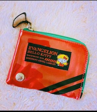 Evangelion X Hello Kitty Collabo,  Coin & Pass Case From Japan,  Kawaii