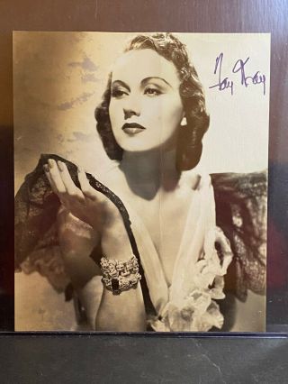Signed 6x9 Vintage Photo Of Fay Wray - " King Kong " - Autographed - Died 2004