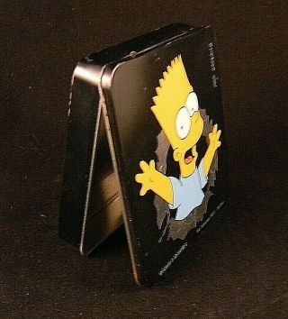 Rare & Vintage Bart Simpson Tin Cigarette Case (demons & Merveilles) 1989