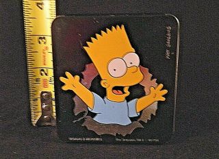 RARE & VINTAGE Bart Simpson Tin Cigarette Case (Demons & Merveilles) 1989 3