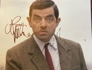 Rowan Atkinson Hand Signed Mr Bean Photo 10x8