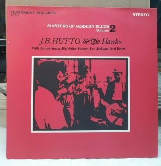 Testament Records Lp 33 Rpm Blues,  Jb Hutto & The Hawks,  Masters Of Modern Blues