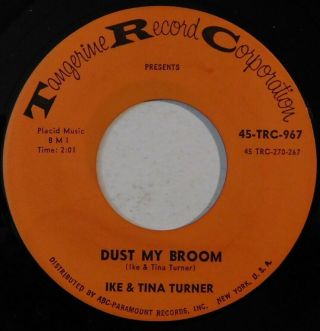 Northern Soul 45 Ike & Tina Turner Dust My Broom Tangerine 45 Ex Hear I 