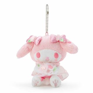 My Melody Mascot Holder Mini Plush Doll Sakura Cherry Blossoms Sanrio 2021