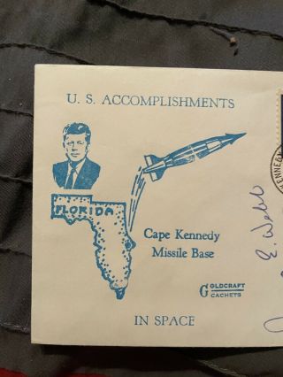 Cape Kennedy Missile Base Cover Signed By James E Webb & George Mueller NASA 2