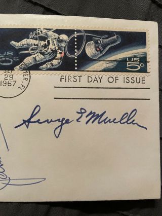 Cape Kennedy Missile Base Cover Signed By James E Webb & George Mueller NASA 3