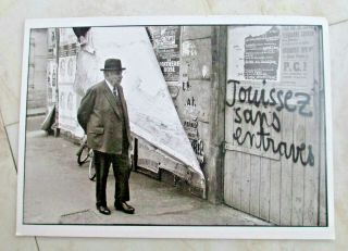 Henri - Cartier - Bresson Autographed " Thank You " Postcard