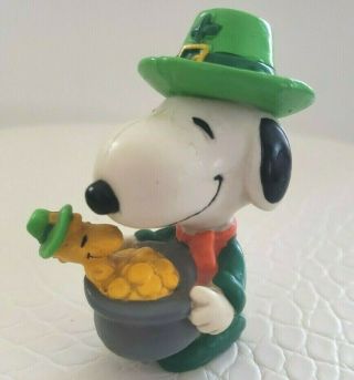 Snoopy Woodstock Peanuts Vintage - Pvc Irish,  St.  Patrick 