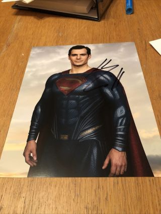 Henry Cavill Hand Signed Autograph Photo Superman