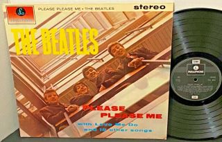 The Beatles Please Please Me Parlophone Silver / Black Label Lp Vg,  Vinyl