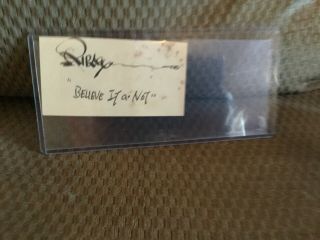 Robert " Believe It Or Not " Ripley - Quotation Signed Autograph