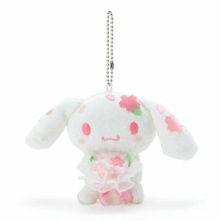 Cinnamoroll Mascot Holder Mini Plush Doll Sakura Cherry Blossoms Sanrio 2021