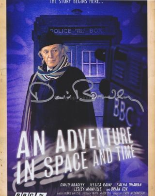 David Bradley Hand Signed 8x10 Photo,  Autograph,  Doctor Who,  Harry Potter