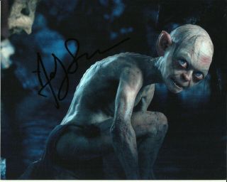 Andy Serkis Signed Lord Of The Rings Photo Uacc Reg 242 (9)