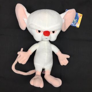 Pinky & The Brain Animaniacs 10 " Plush Stuffed Animal 1995 Dakin