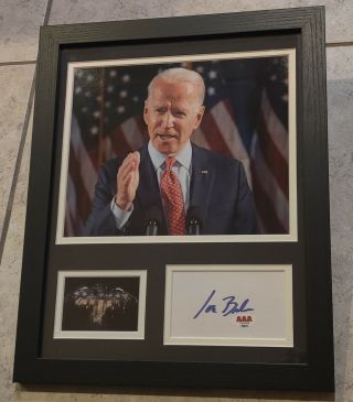 President Joe Biden Authentic Signed Autographed Framed Usa 11x14 Photo Aaa
