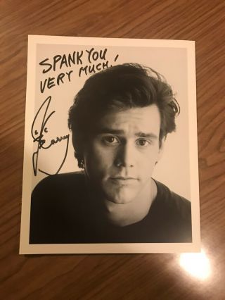 Authentic Autograph Glossy Photo 8x10 Jim Carrey Signed
