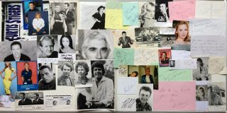 Over 80 Hand Signed Autographs - Film,  Tv,  Sport,  Music Etc