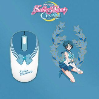 Sailor Moon Senshi Wireless Gaming Mouse Mercury Jupiter Venus Mars Usb Gift