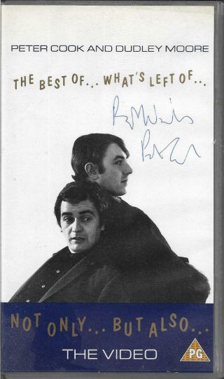 Peter Cook - The Best Of Pete And Dud - Hand Signed Vhs Video
