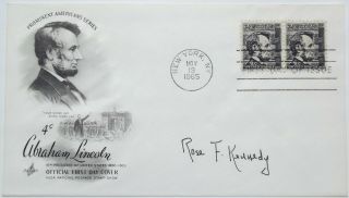 Rose Kennedy Mother Of President John F.  Kennedy Signed Commemorative Cover.