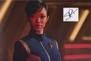 Sonequa Martin - Green Signed 12x8 Photo Display Star Trek