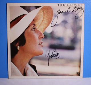 Autographed Hand Signed Joan Baez Record Album Cover Lp The Best Of Joan C Baez