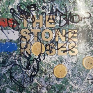 Rare Fully Hand Signed The Stone Roses Signatures Autographed Cd Album W/coa