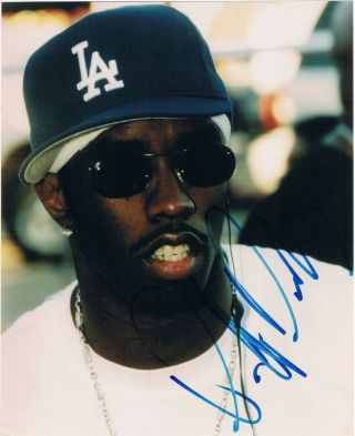 Sean Combs Puff Daddy 1969 - Autograph Signed 8 " X10 " Photo Hip Hop