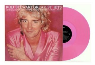 Rod Stewart Greatest Hits Vinyl Exclusive Limited Edition Pink Lp Hot Legs