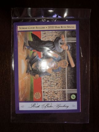 Green Bag Ruth Bader Ginsburg Bubble Gum Baseball Card (not Bobblehead)