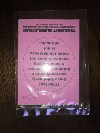 Green Bag Ruth Bader Ginsburg Bubble Gum Baseball Card (not Bobblehead) 2