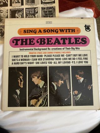 Beatles (sing A Song With The Beatles) 1964 Lp 1st Press Tower Kao 5000