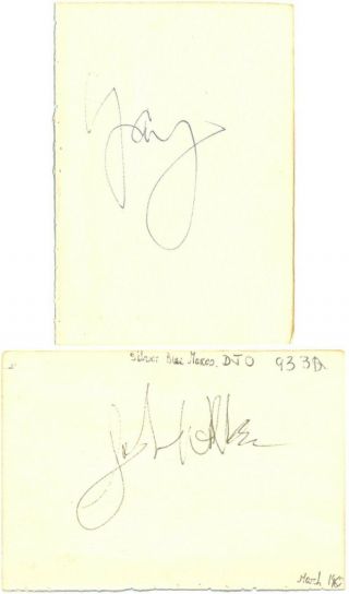 The Walker Brothers (john & Gary) Signed Autograph Book Pages 1967 American Band