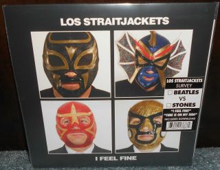 Los Straitjackets Beatles Vs Rolling Stones 7 " Vinyl Single Rsd I Feel Fine 2020