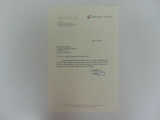 " Nobel Prize In Chemistry " Paul Berg Signed Letter On Letterhead Todd Mueller Co
