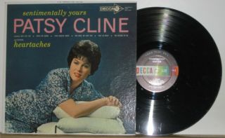 Patsy Cline Honky - Tonk Lp (decca 4282) Sentimentally Yours Feat.  Heartaches Vg,