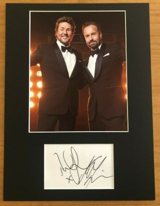 Michael Ball / Alfie Boe Hand Signed 16x12 Mounted Display Autographed