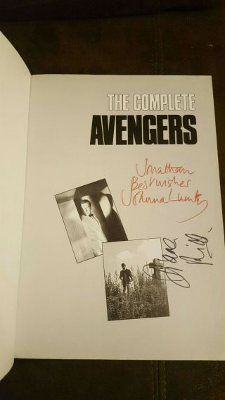 The Complete " Avengers " By Dave Rogers,  Hand Signed By Diana Rigg & Joanna Lumley
