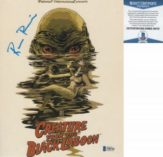 Ricou Browning Signed 8x10 Photo Creature From The Black Lagoon Beckett Bas