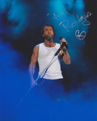 Paul Rogers Hand Signed 8x10 Photo Autograph,  Bad Company,  Queen Brian May
