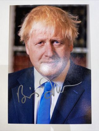 Hand Signed Boris Johnson Photo