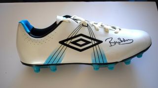 Bryan Robson Signed Autograph Football Boot Manchester United Aftal